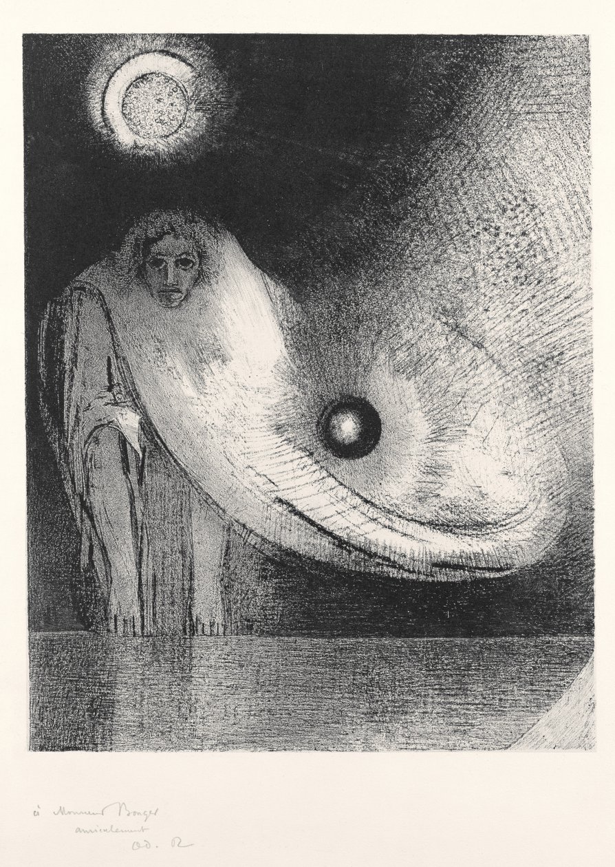 Buddha, 1895 tekijältä Odilon Redon