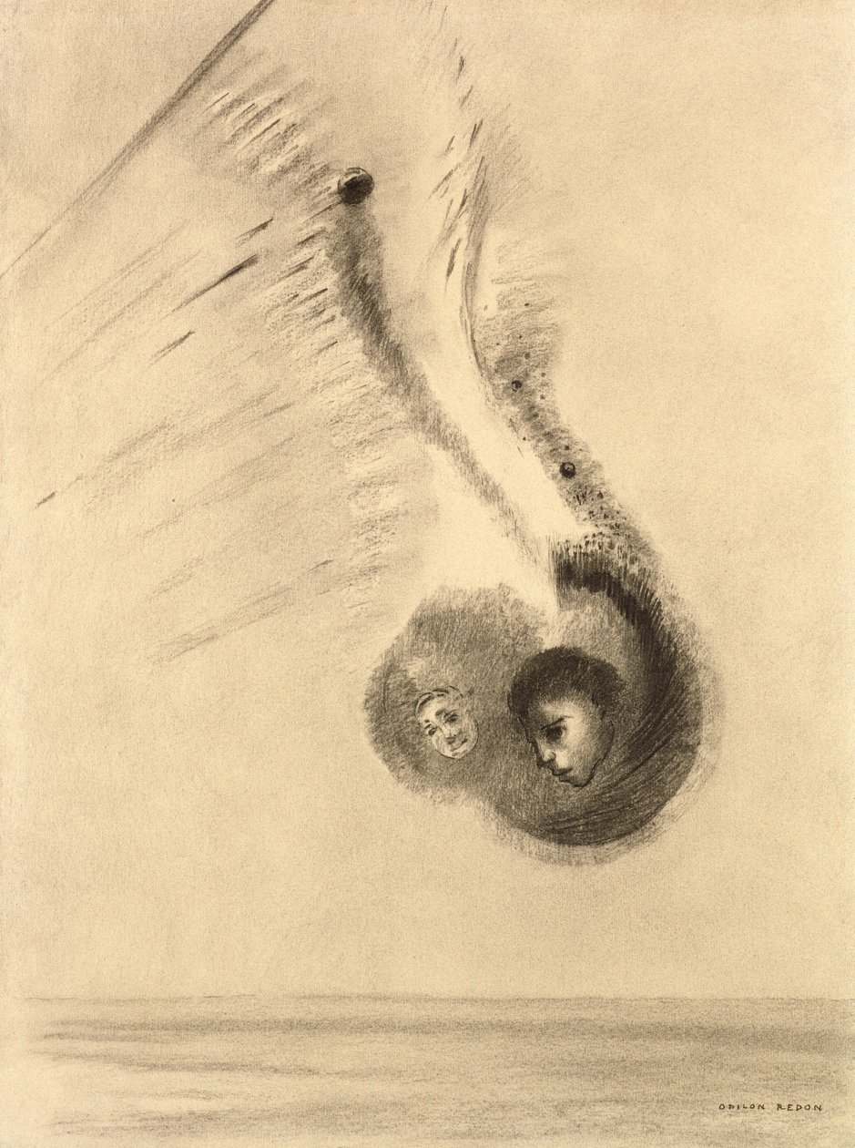 Sciapods (hiili) tekijältä Odilon Redon