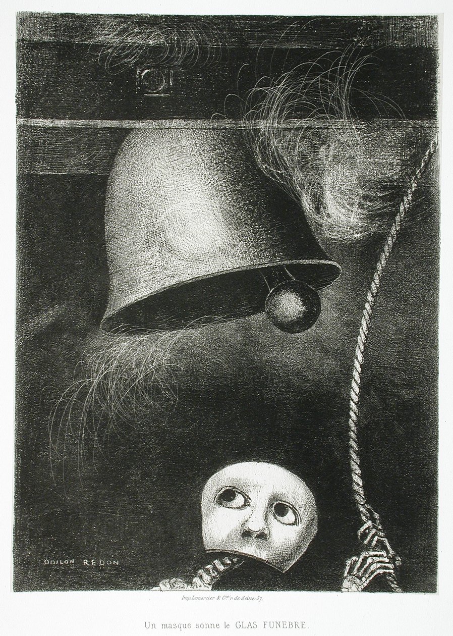 Naamio kuulostaa kuolemantuolta tekijältä Odilon Redon