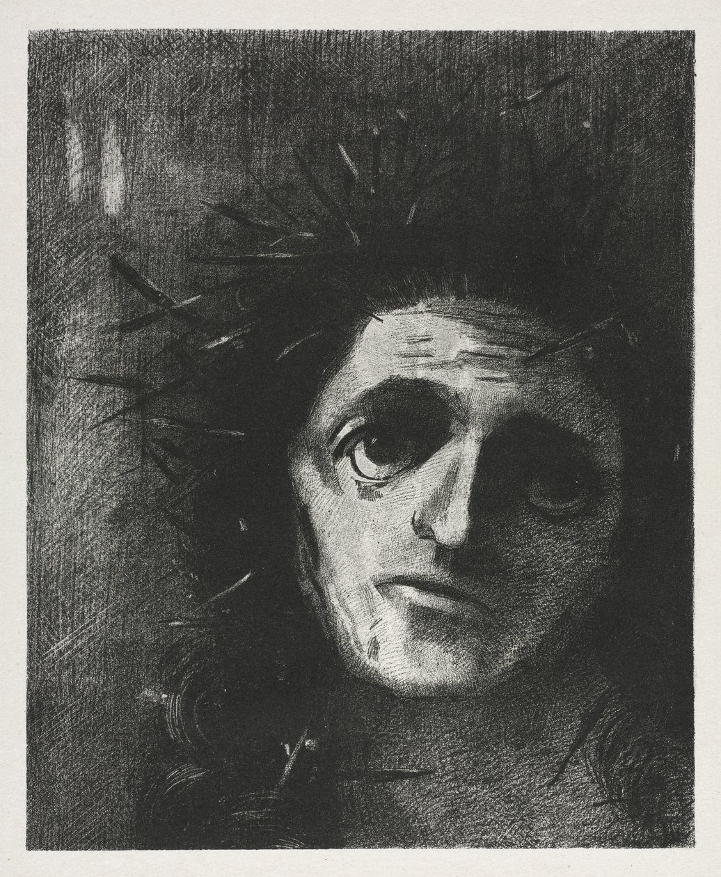 Kristus, 1887. tekijältä Odilon Redon