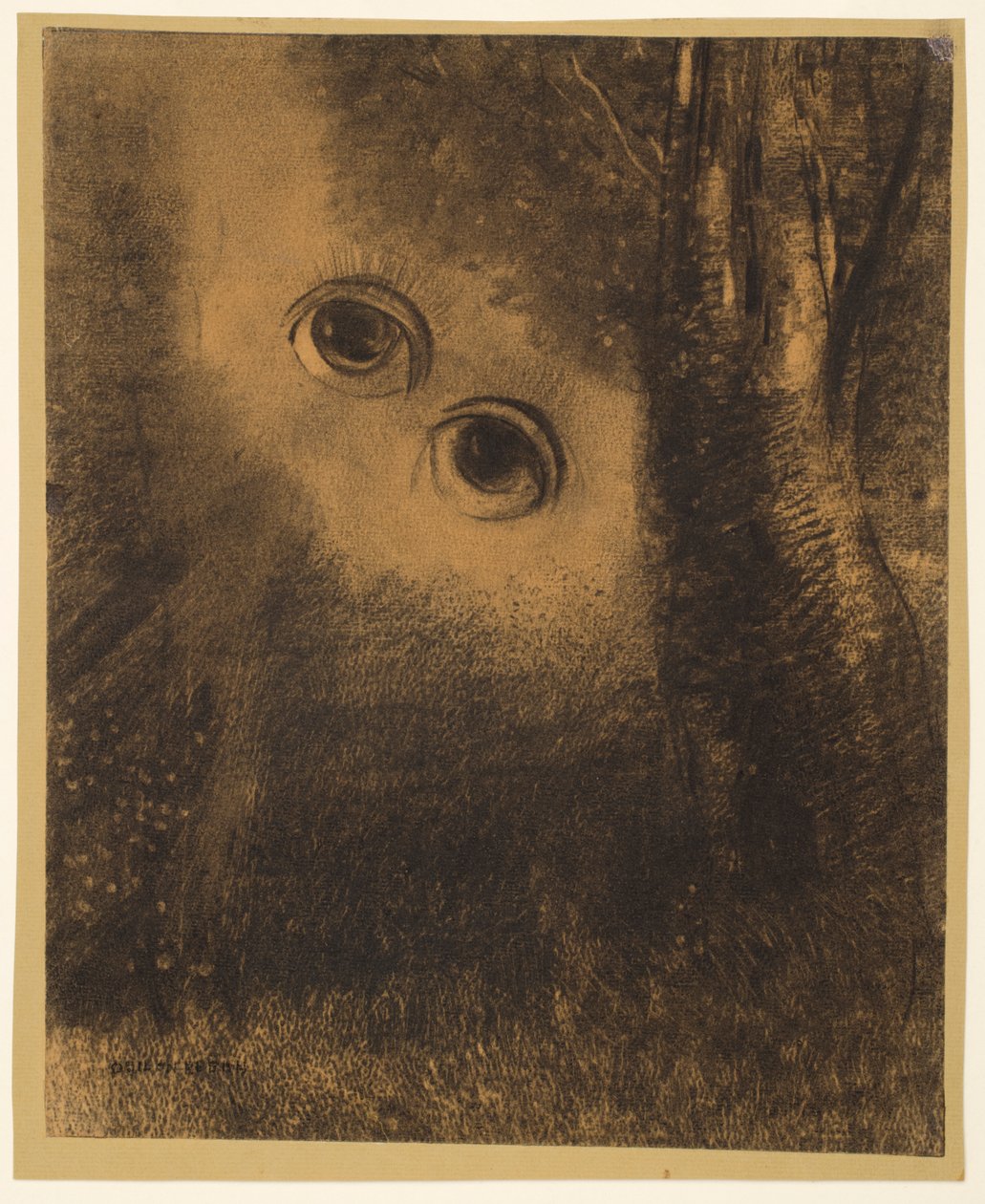 Silmät metsässä tekijältä Odilon Redon