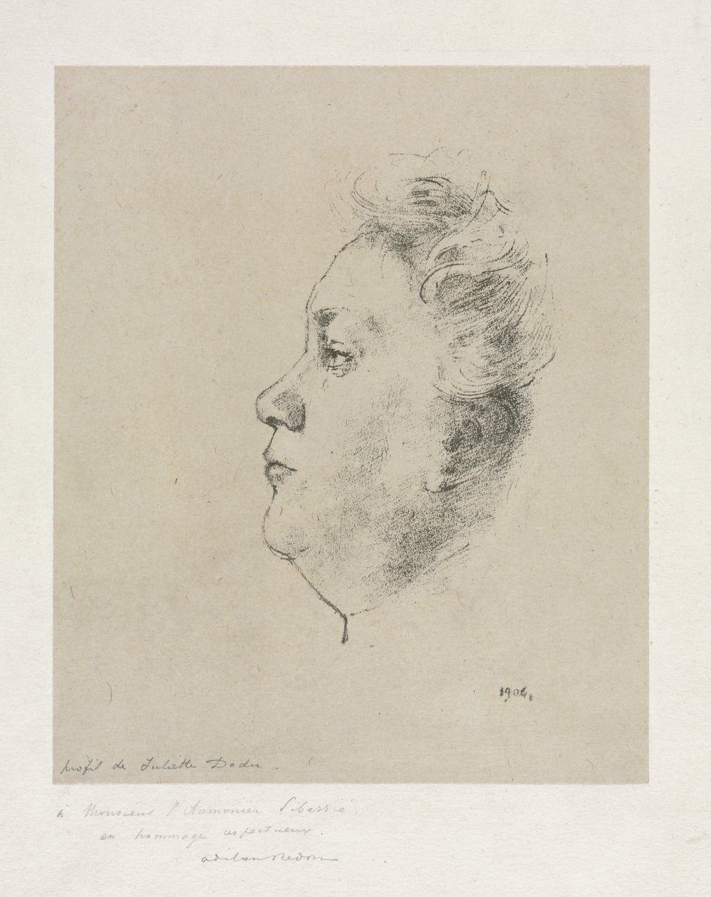 Neiti Juliette Dodu, 1904. tekijältä Odilon Redon