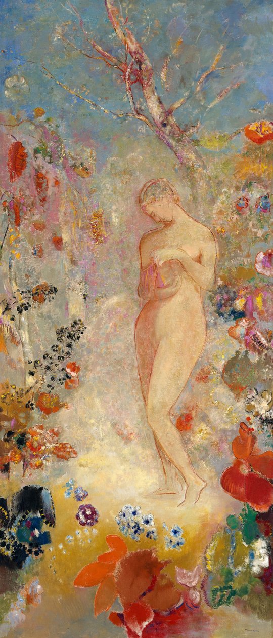 Pandora, noin 1914 tekijältä Odilon Redon