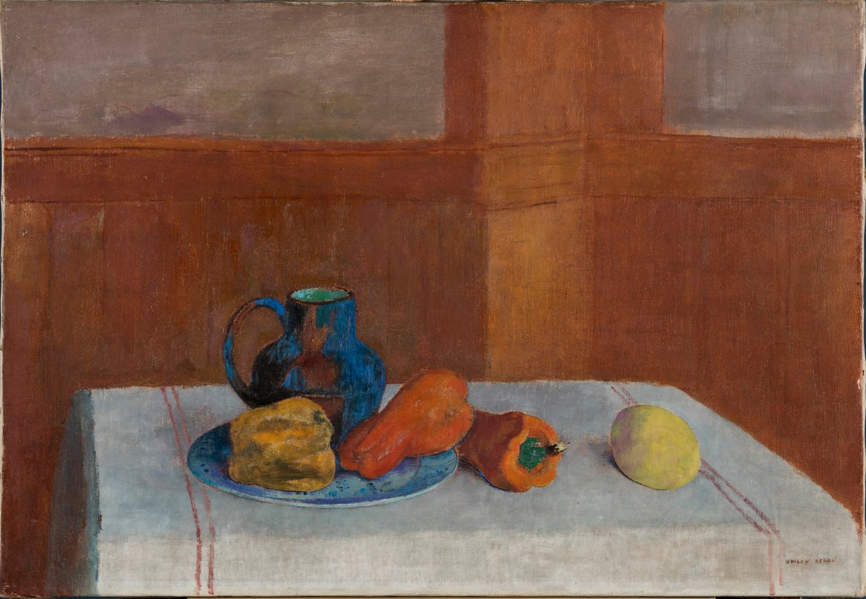 Asetelma, noin 1901. tekijältä Odilon Redon