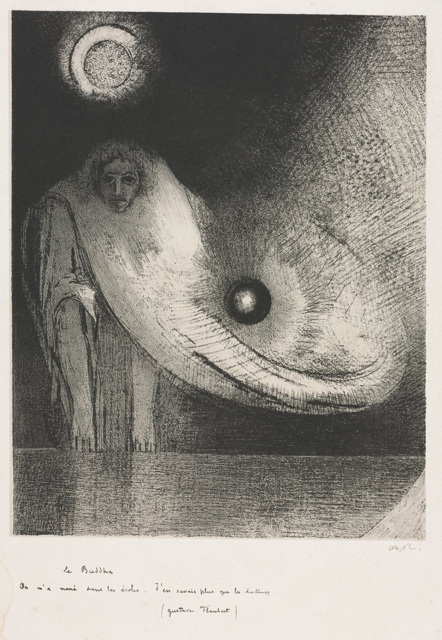 Buddha, 1895. tekijältä Odilon Redon