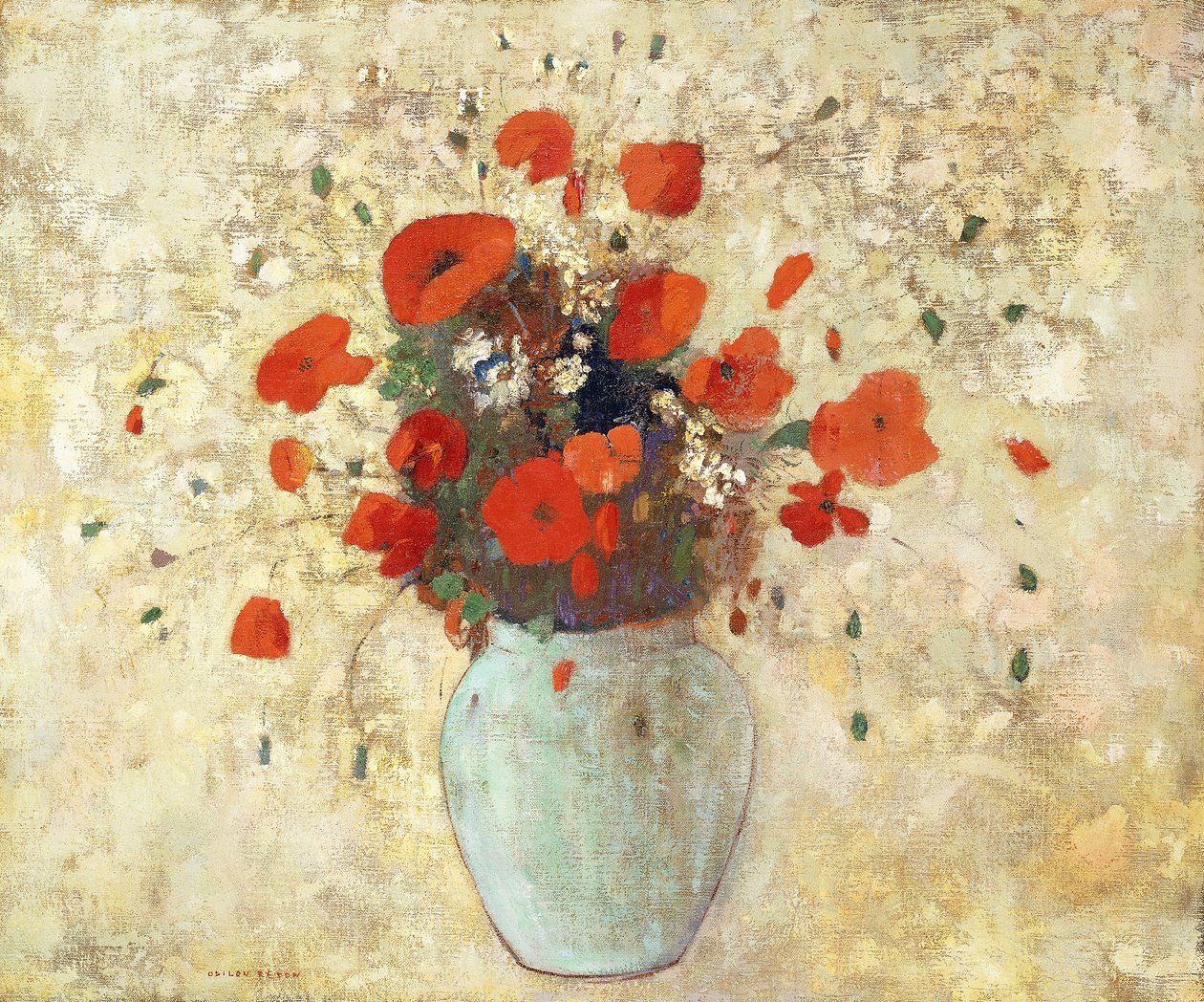 maljakko unikot; Unikkomaljakko, 1905-09 tekijältä Odilon Redon