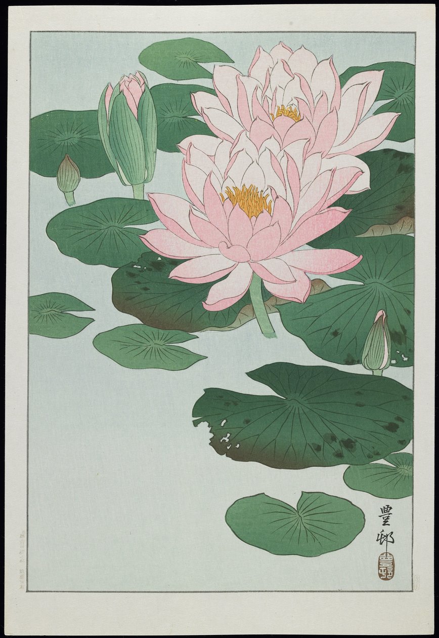 Vesililja, 1930-luku tekijältä Ohara Koson