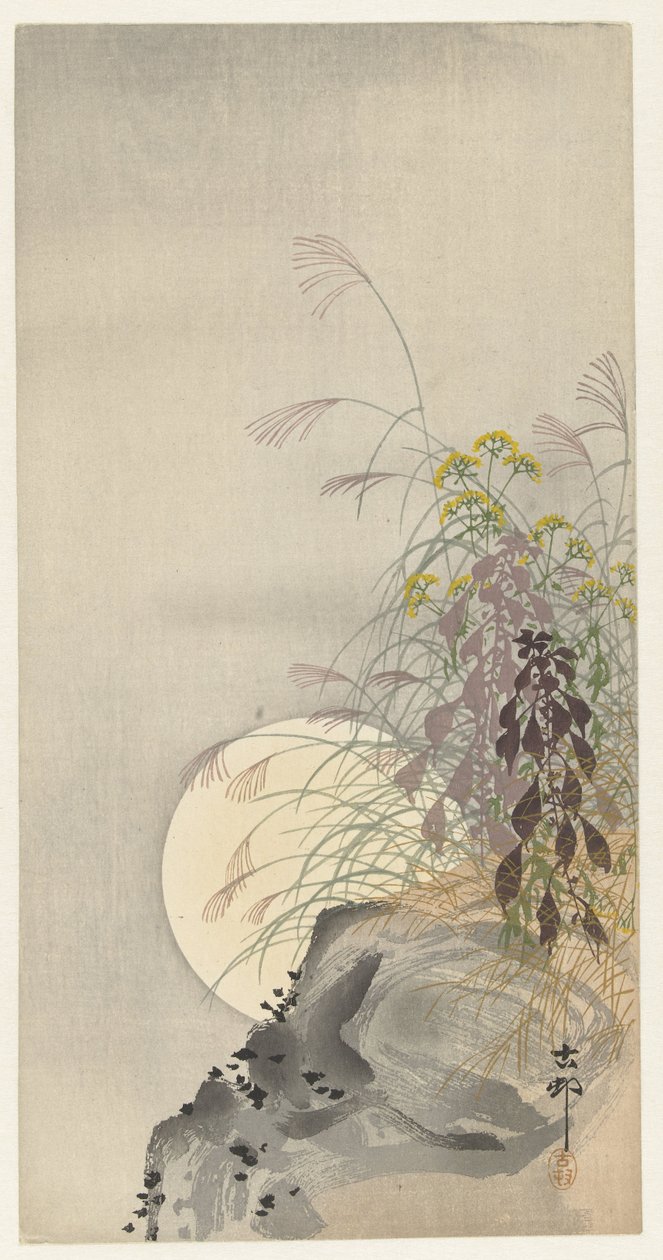 Ruohoa täysikuussa tekijältä Ohara Koson