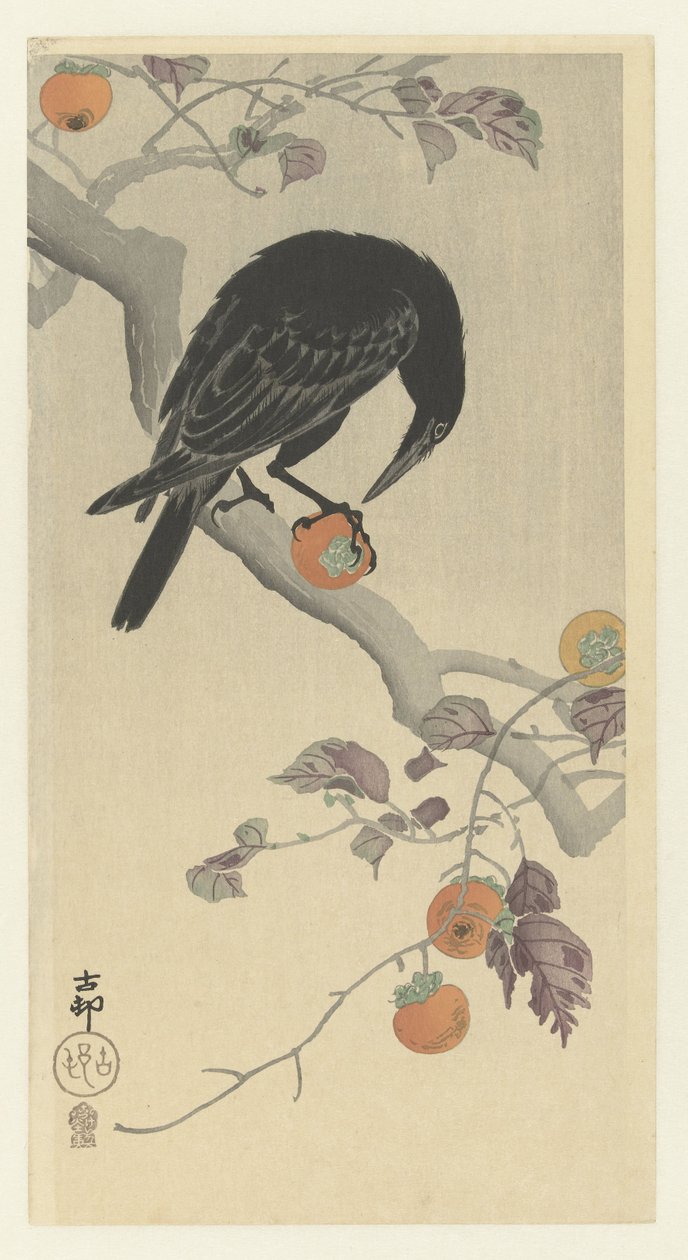 Crow kakilla tekijältä Ohara Koson