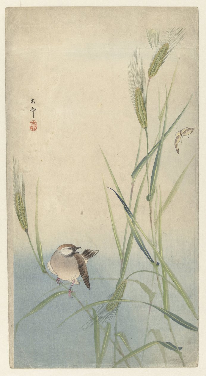 Lintu ja perhonen tekijältä Ohara Koson