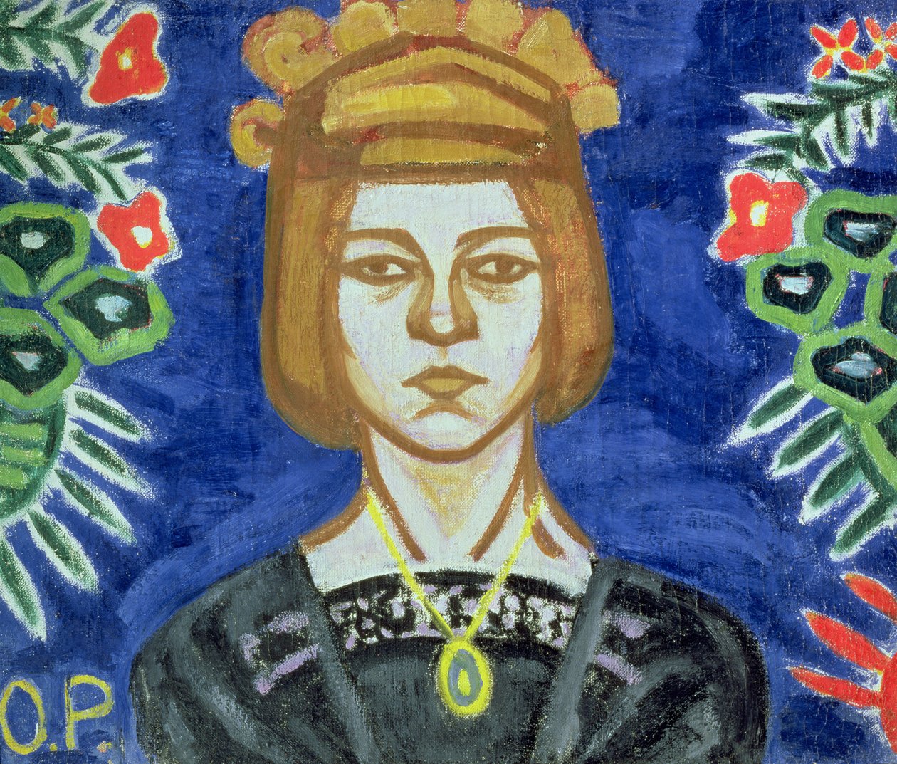 Omakuva, 1912-15 tekijältä Olga Rozanova