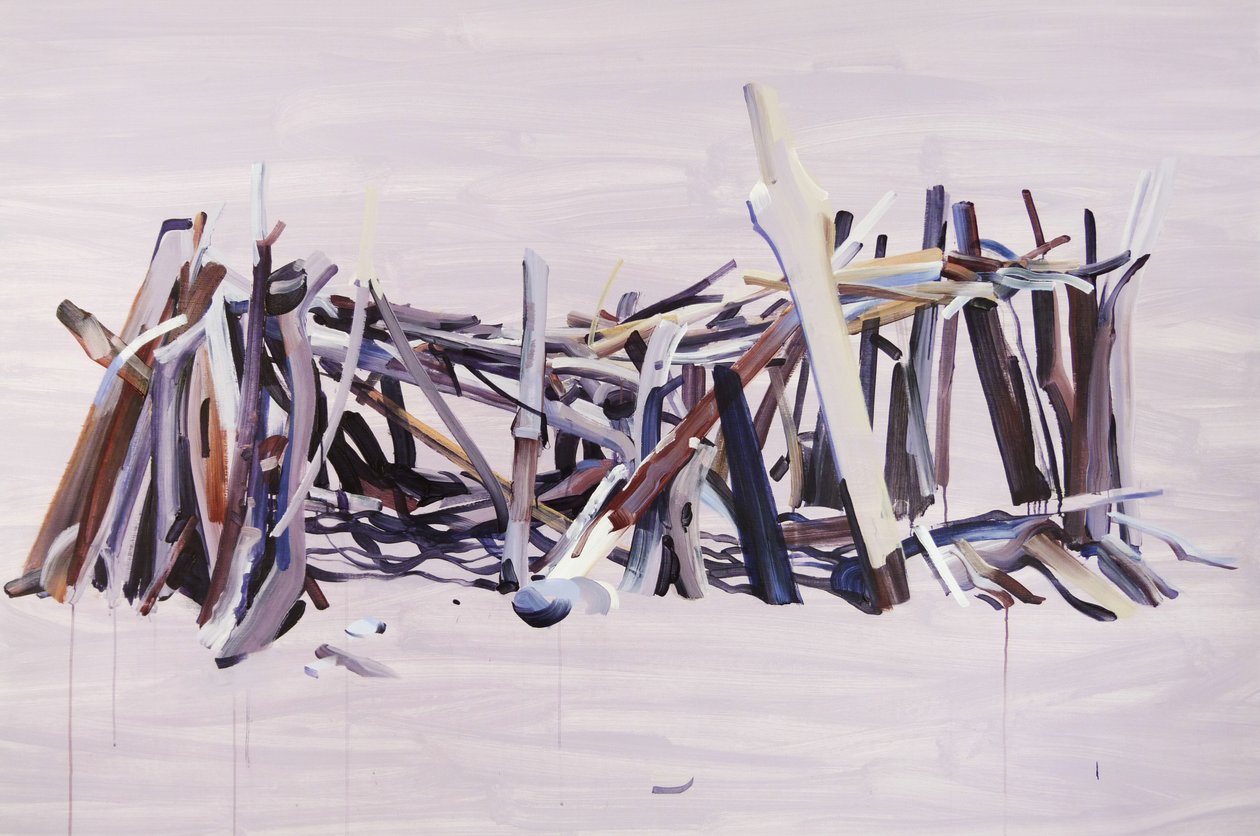 Maison02, 2015 (akryyli kankaalle) tekijältä Olivier Morel