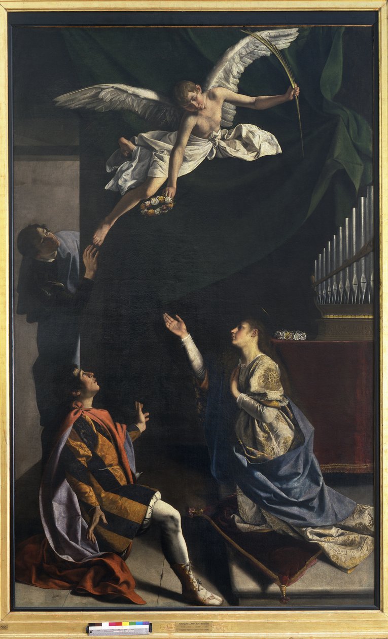 Marttyyrit Cecilia, Valerian ja Tiburtius tekijältä Orazio Gentileschi