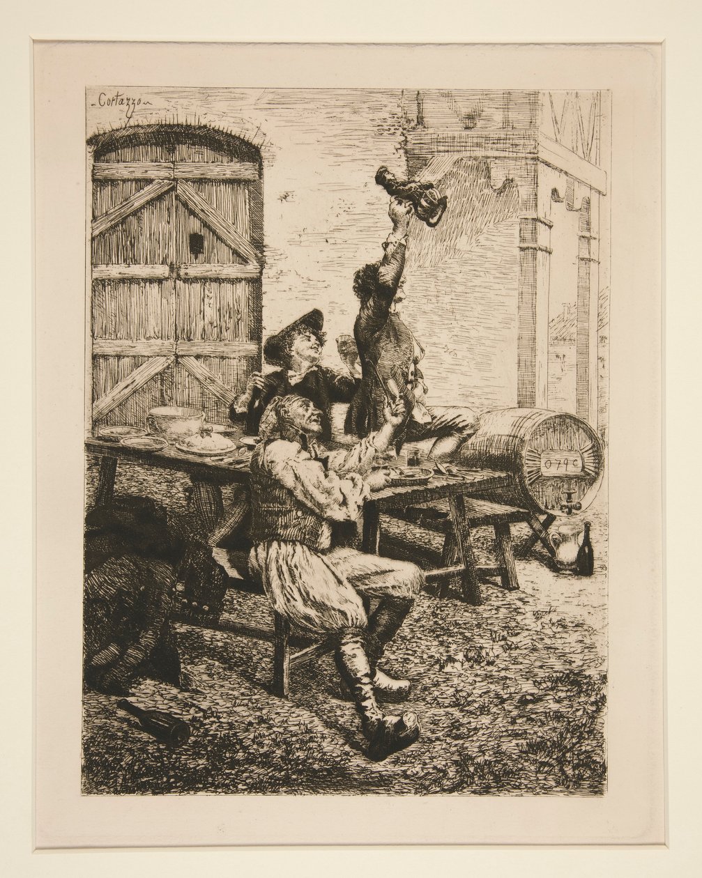 Country Scene: The Drinkers tekijältä Oreste Cortazzo