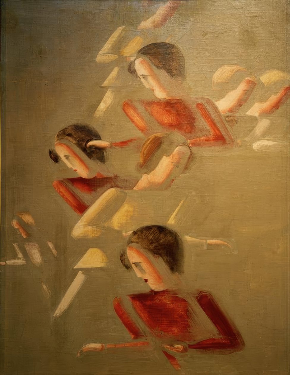 Rot Gegeneinander tekijältä Oskar Schlemmer