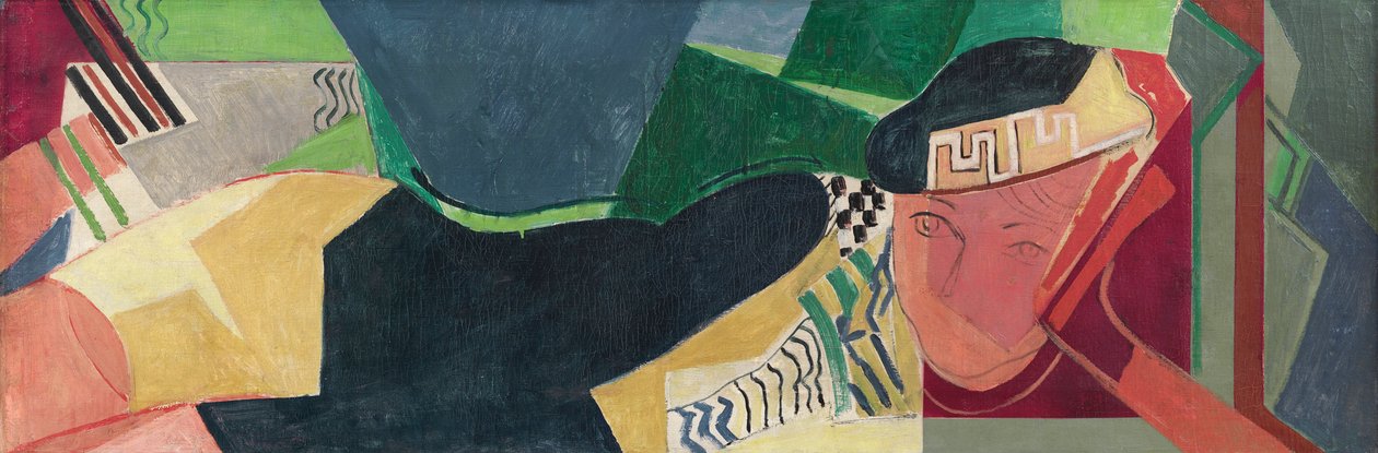 Makaava nainen, noin 1931. tekijältä Oskar Moll