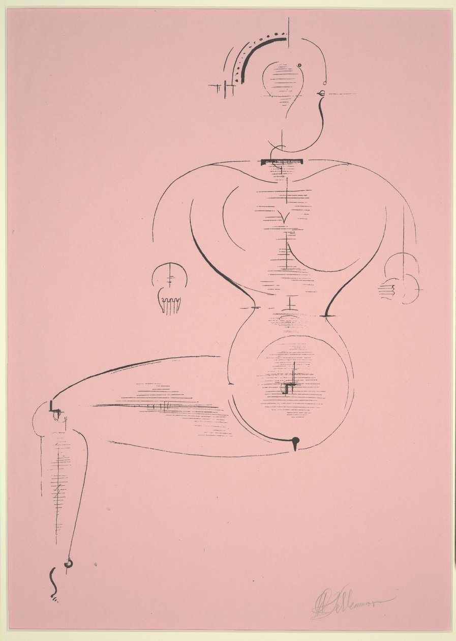 Kuva H 2 tekijältä Oskar Schlemmer