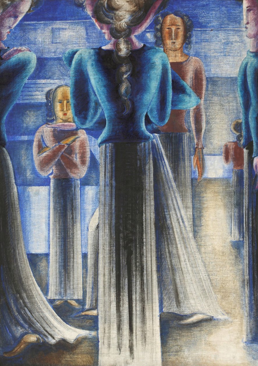 Sinisten naisten ryhmä, 1931. tekijältä Oskar Schlemmer
