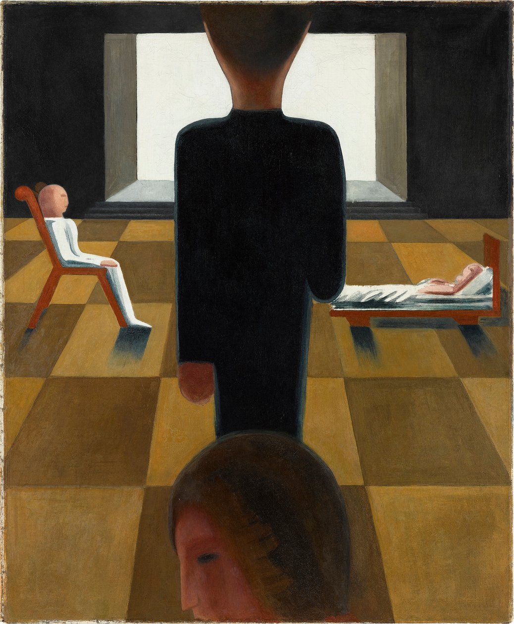Lepohuone, 1925. tekijältä Oskar Schlemmer
