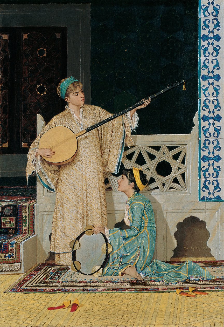 Kaksi muusikkotyttöä tekijältä Osman Hamdi Bey