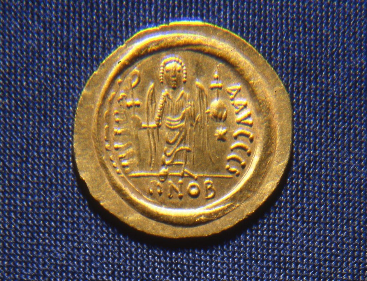 Kuningas Totilan kolikko, 541-52 (metalli) tekijältä Ostrogothic