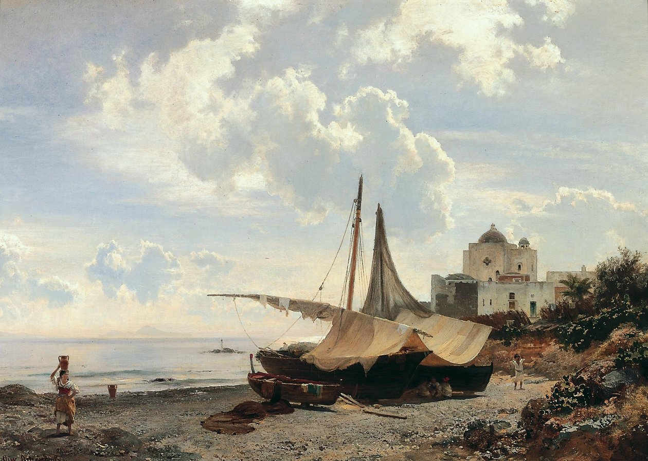 Torre del Greco tekijältä Oswald Achenbach