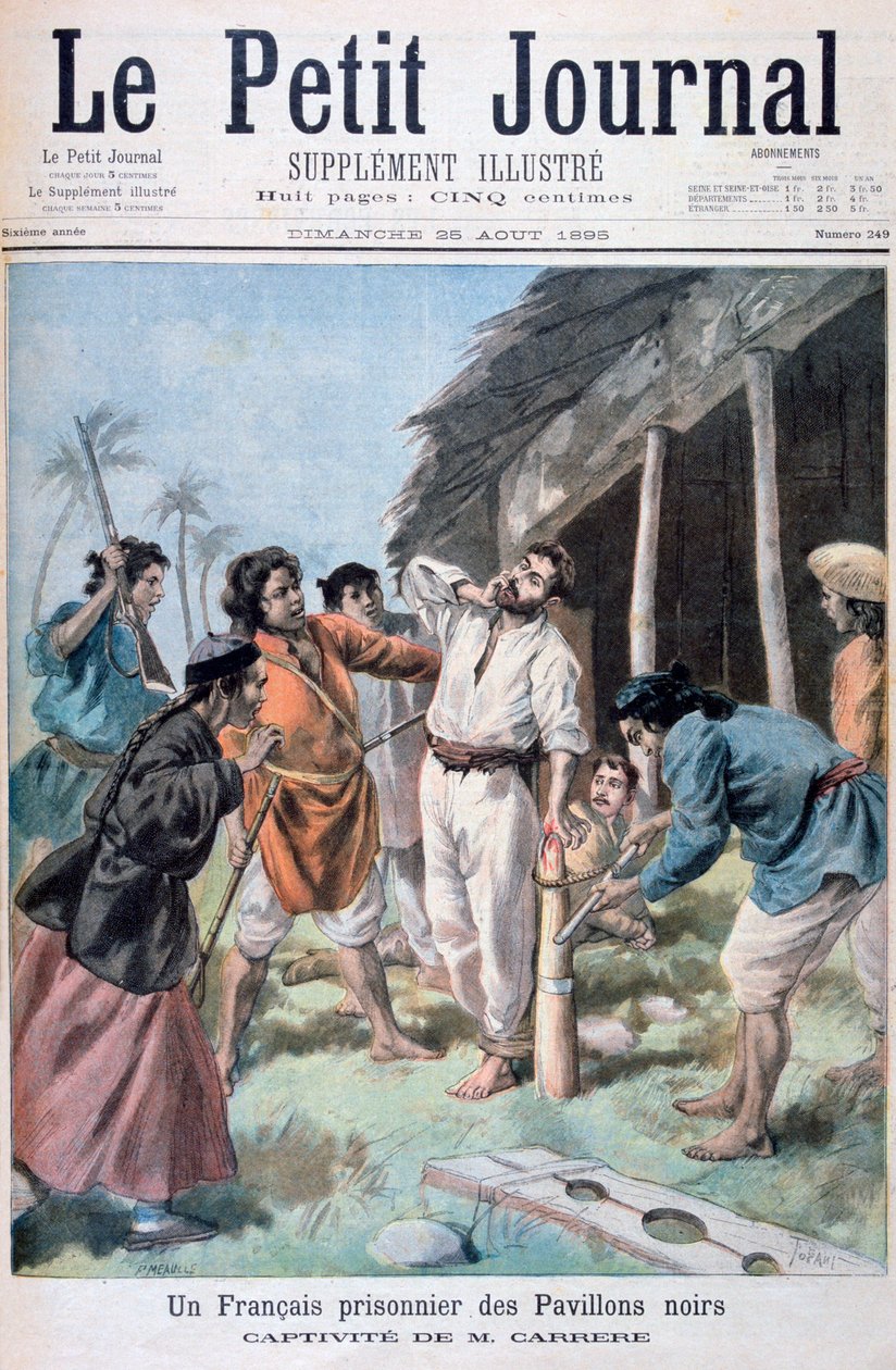 Ranskalainen vanki, Tonkin, Vietnam, 1895 tekijältä Oswaldo Tofani