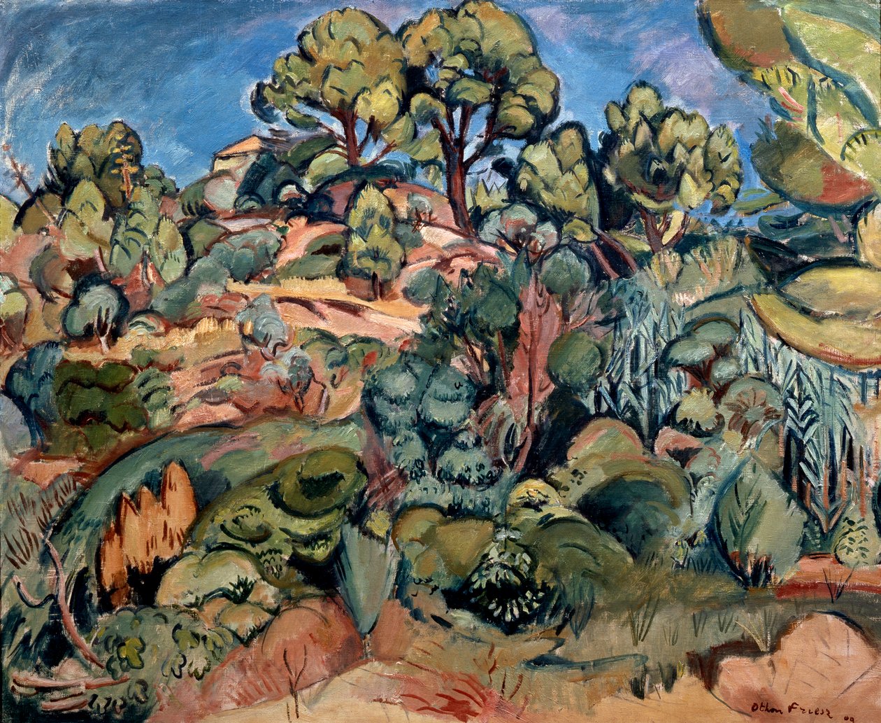 "Trees in Cassis", 1909. tekijältä Othon Friesz