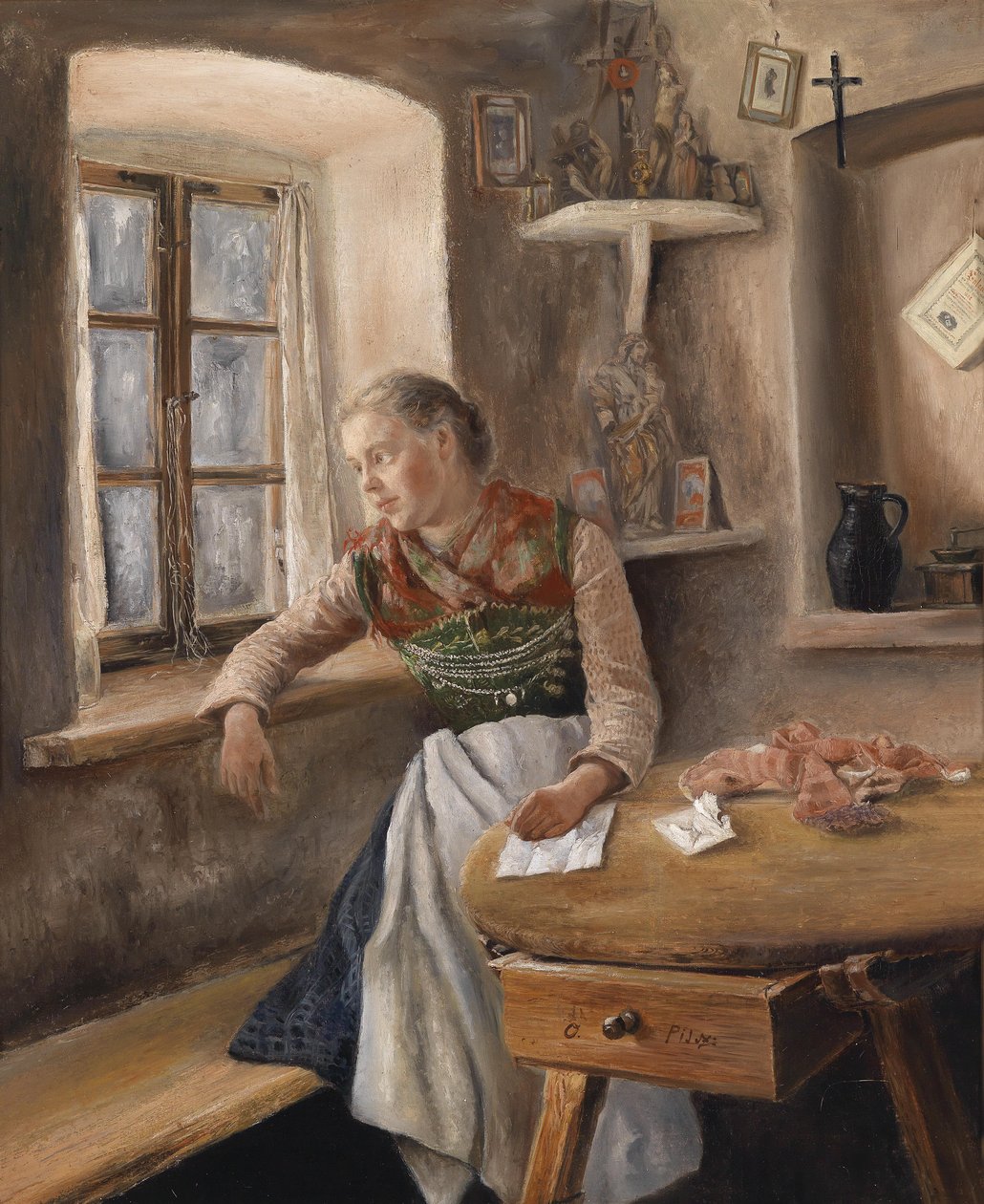 Mädchen am Fenster tekijältä Otto Piltz