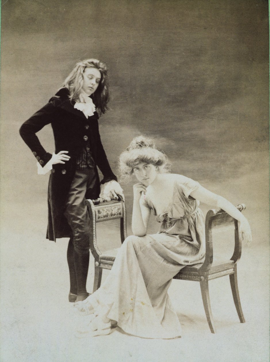 Nathalie Clifford Barney (1876-1972) ja Renee Vivien (1877-1909) 1800-luvun lopulla tekijältä Otto Studio