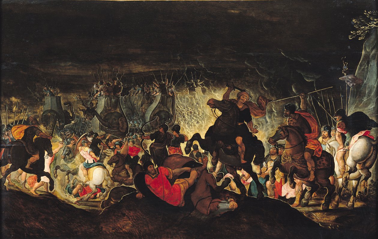 Zaman taistelu, 202 eKr., noin 1585-1590 tekijältä Otto van Veen