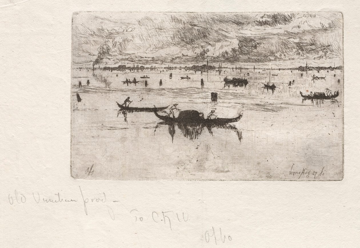 Katse kohti tervehdys, Venetsia, 1880. tekijältä Otto H. Bacher