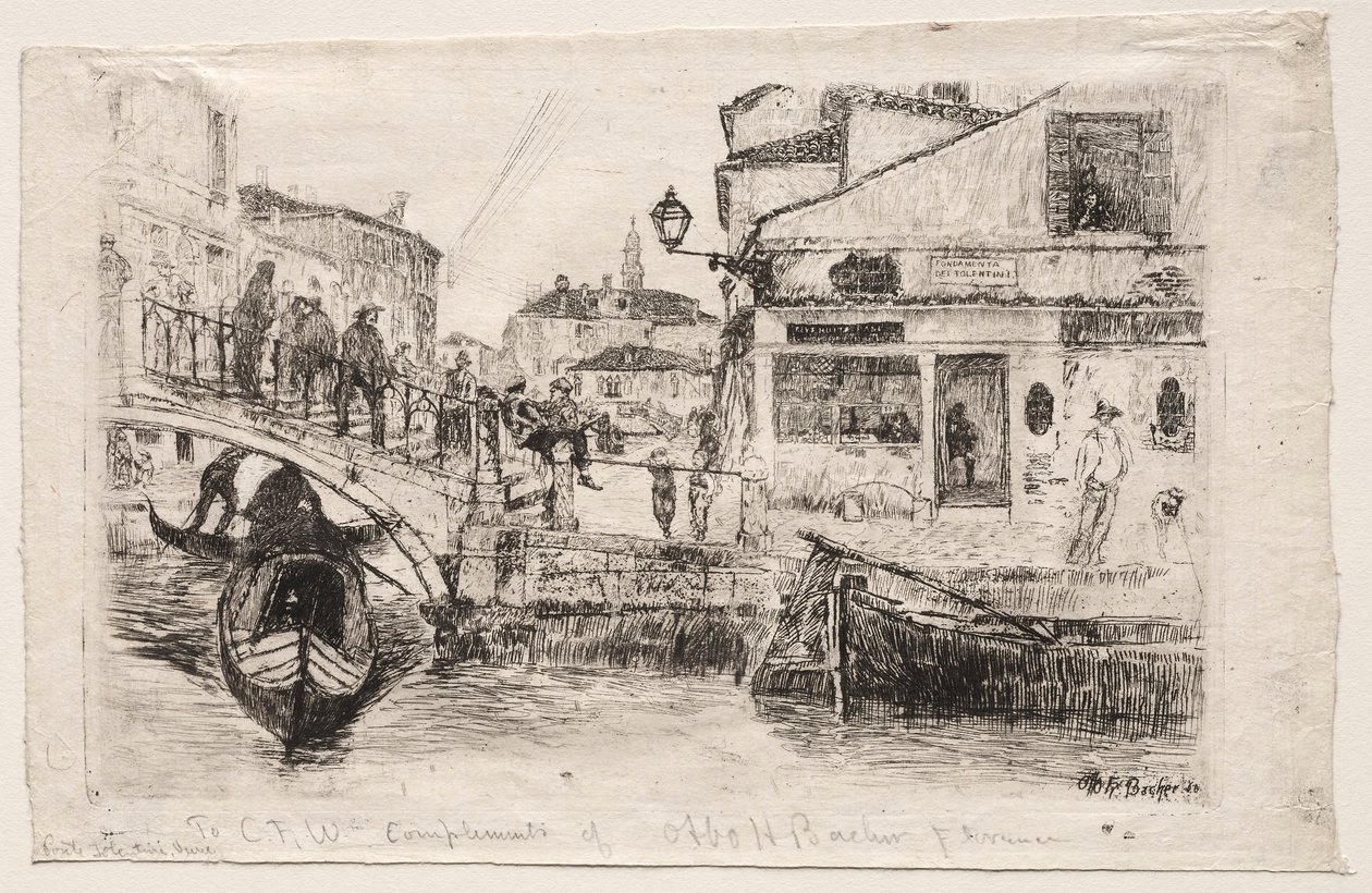 Ponte Tolentine, 1880. tekijältä Otto H. Bacher