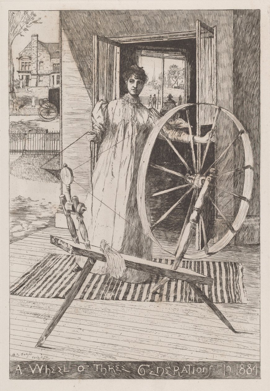 Pyörivällä pyörällä, n. 1884. tekijältä Otto Henry Bacher