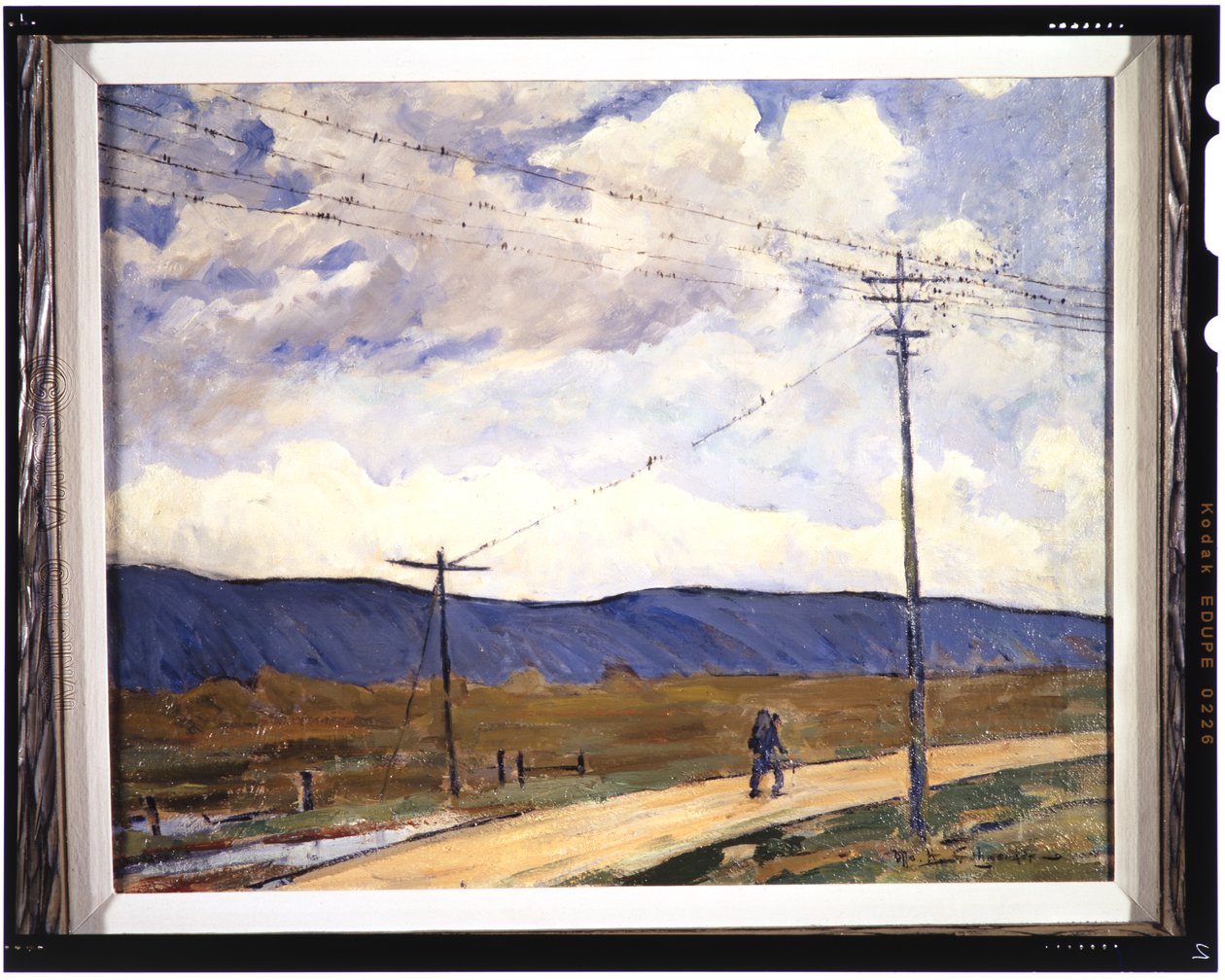Muuttoliike, n. 1937 (öljy kankaalle) tekijältä Otto Henry Schneider