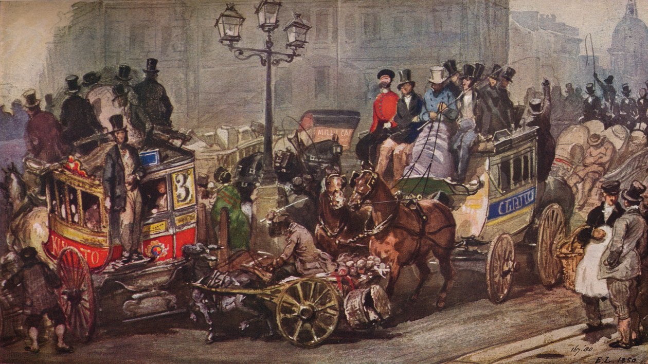 "Scene at Ludgate Circus", 1850 tekijältä Otto Limited
