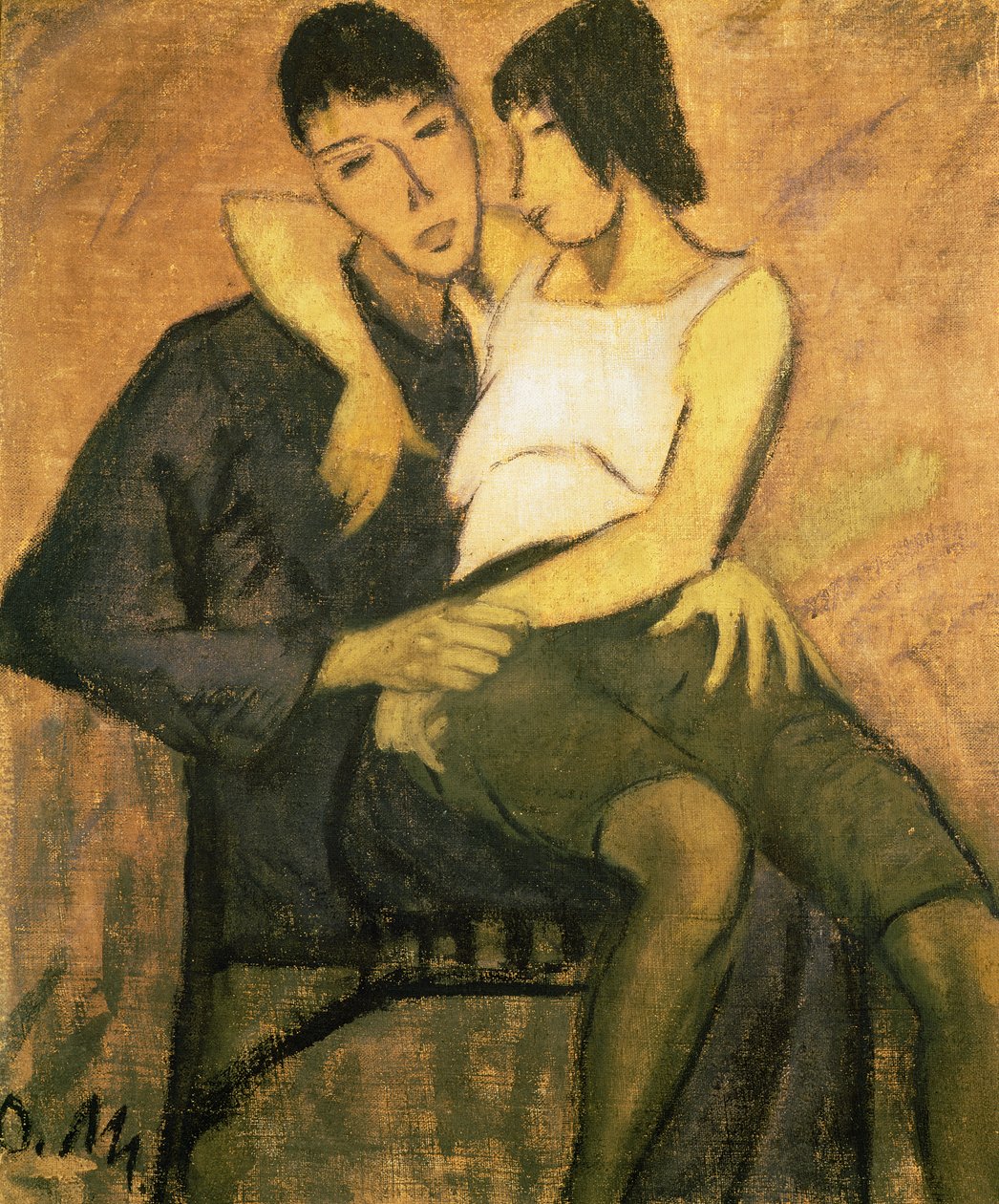 Kaupunkilaispari, 1920 tekijältä Otto Mueller