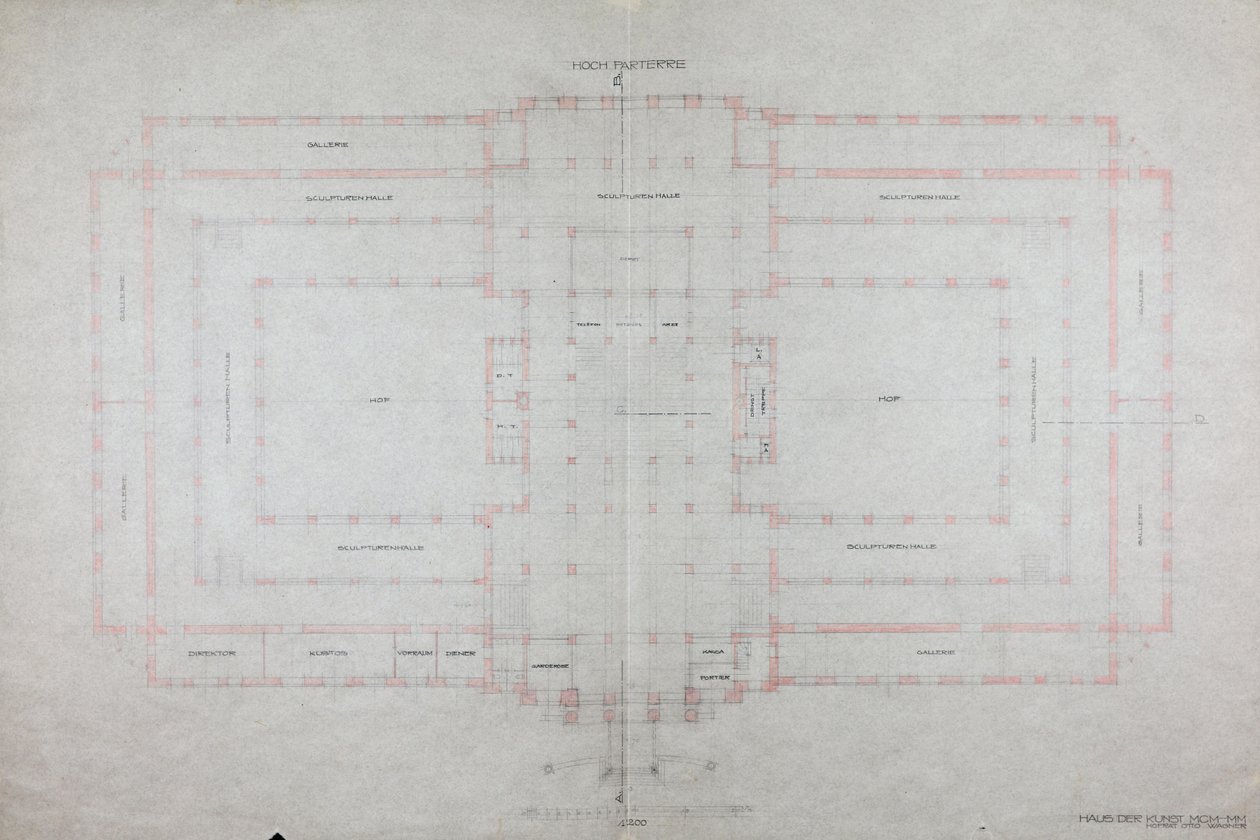 Hanke "House of Art MCM-MM" varten tekijältä Otto Wagner