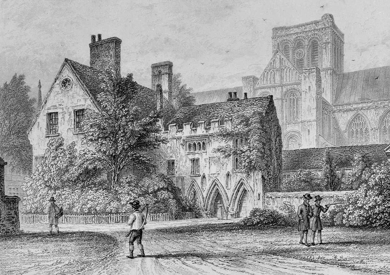 The Deanery Winchester, noin 1830 tekijältä Owen Brown Carter