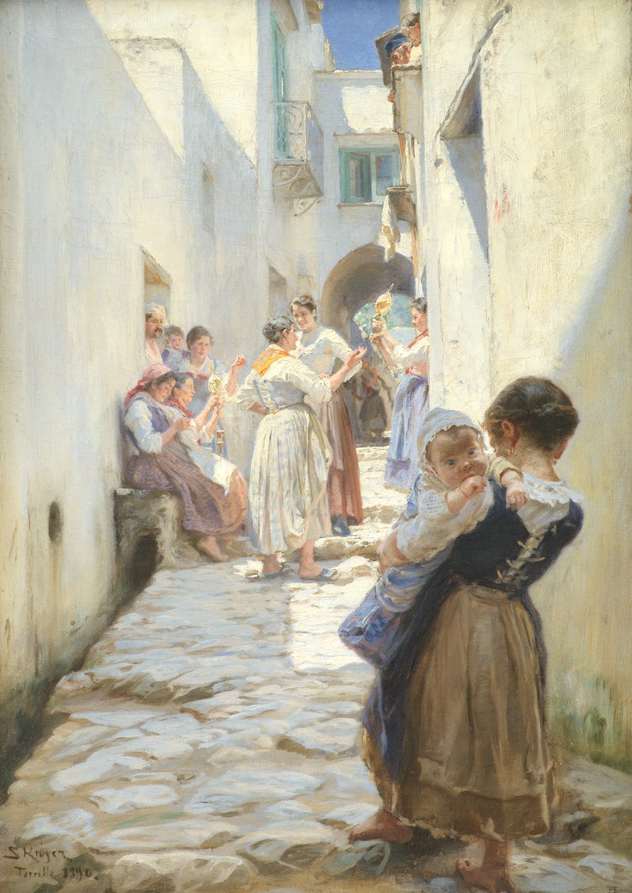 Katu Torellossa, Italiassa tekijältä Peder Severin Krøyer