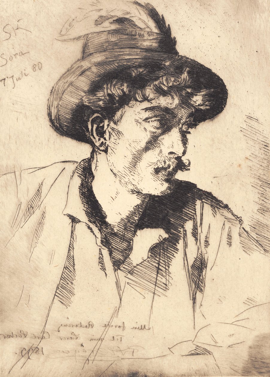 Italialainen maataloustyöntekijä. Sora tekijältä Peder Severin Krøyer