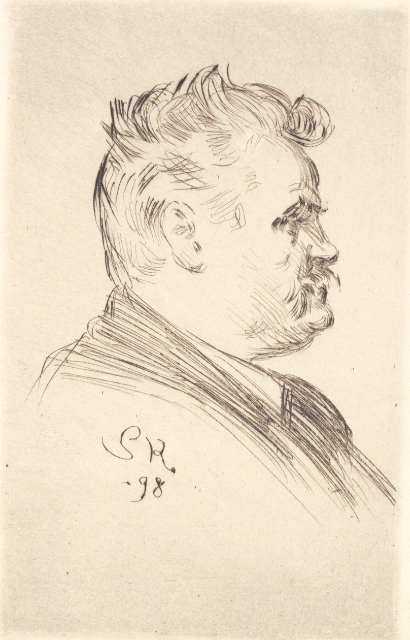 Carl Locherin muotokuva, profiili tekijältä Peder Severin Krøyer