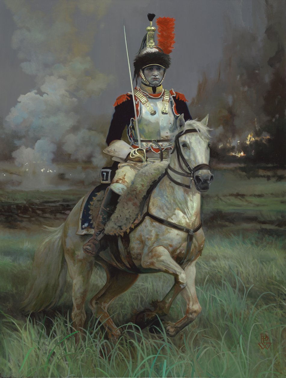 Cuirassier, 2016 (öljy kankaalle) tekijältä Pamela Patrick White