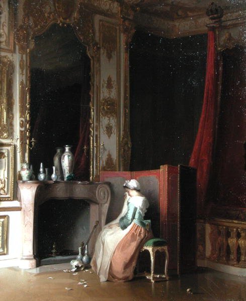 The Broken Vase (öljy kankaalle) tekijältä Pancraz Koerle