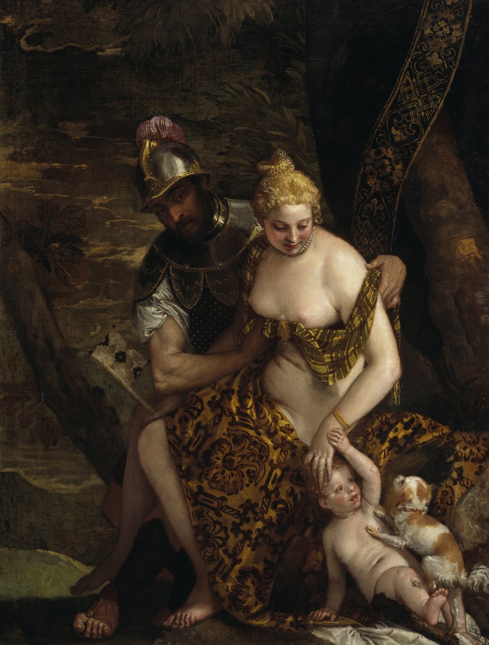 Mars, Venus ja Amor tekijältä Paolo Veronese