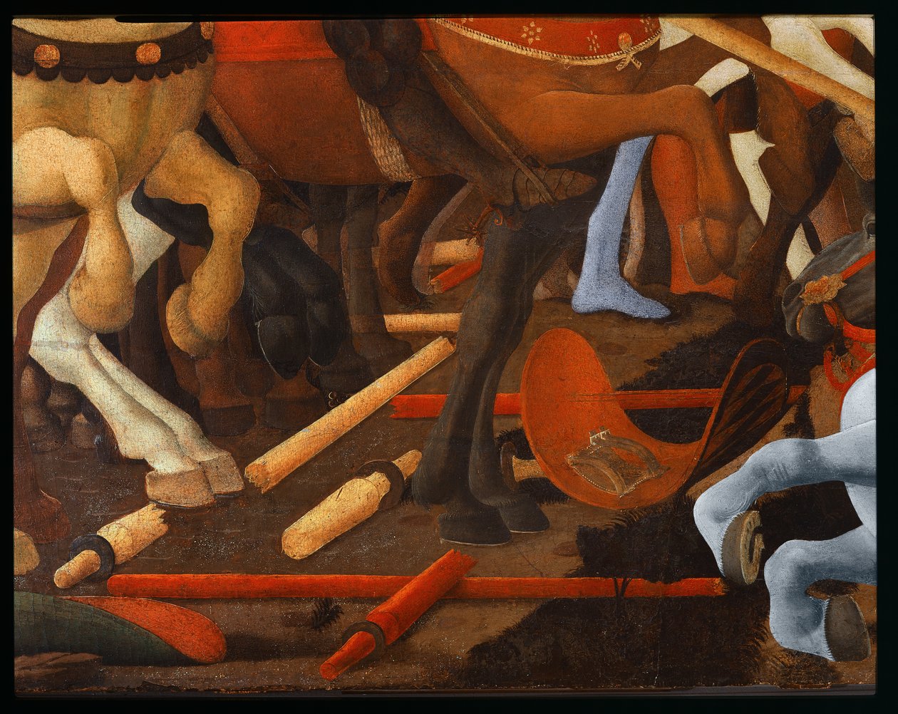 San Romanon taistelu, yksityiskohta tekijältä Paolo Uccello