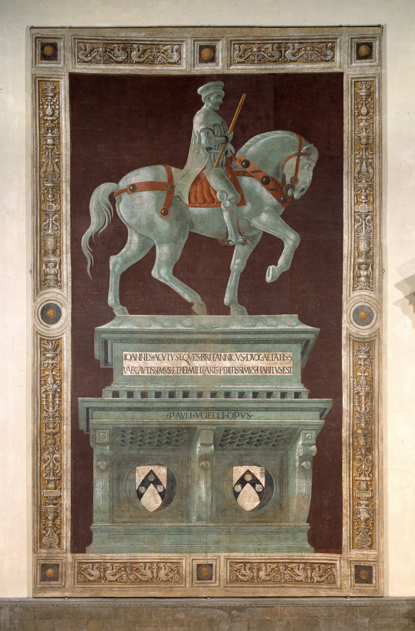 Fresko edustaa John Hawkwoodia tekijältä Paolo Uccello