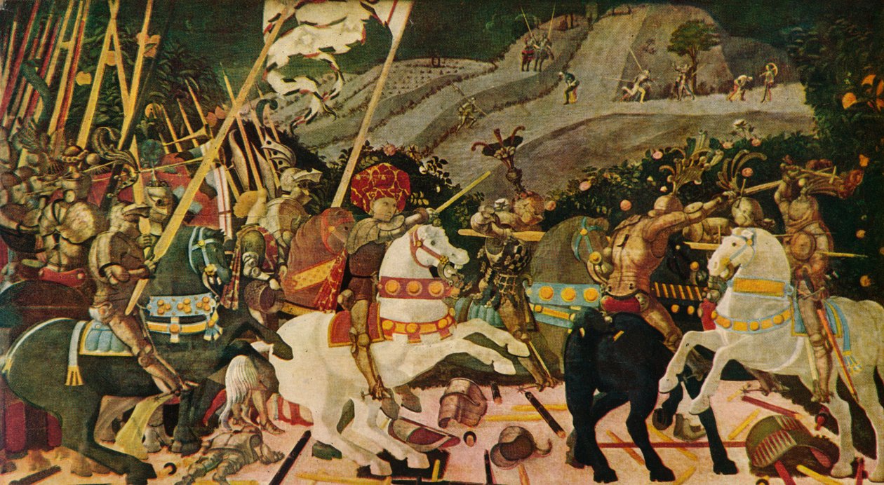 San Romanon taistelu, c1438, 1909 tekijältä Paolo Uccello