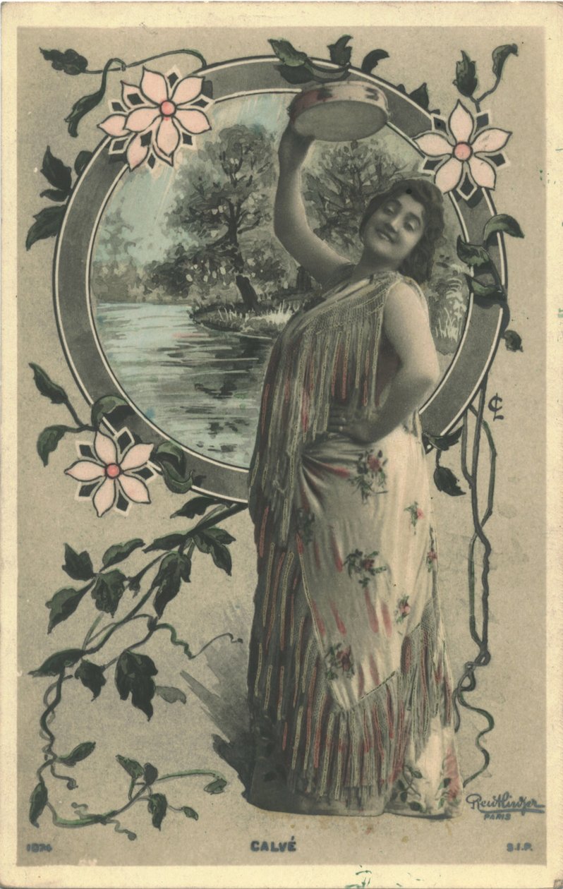 Emma Calve Carmenina tekijältä Paris Photo studio Reutlinger