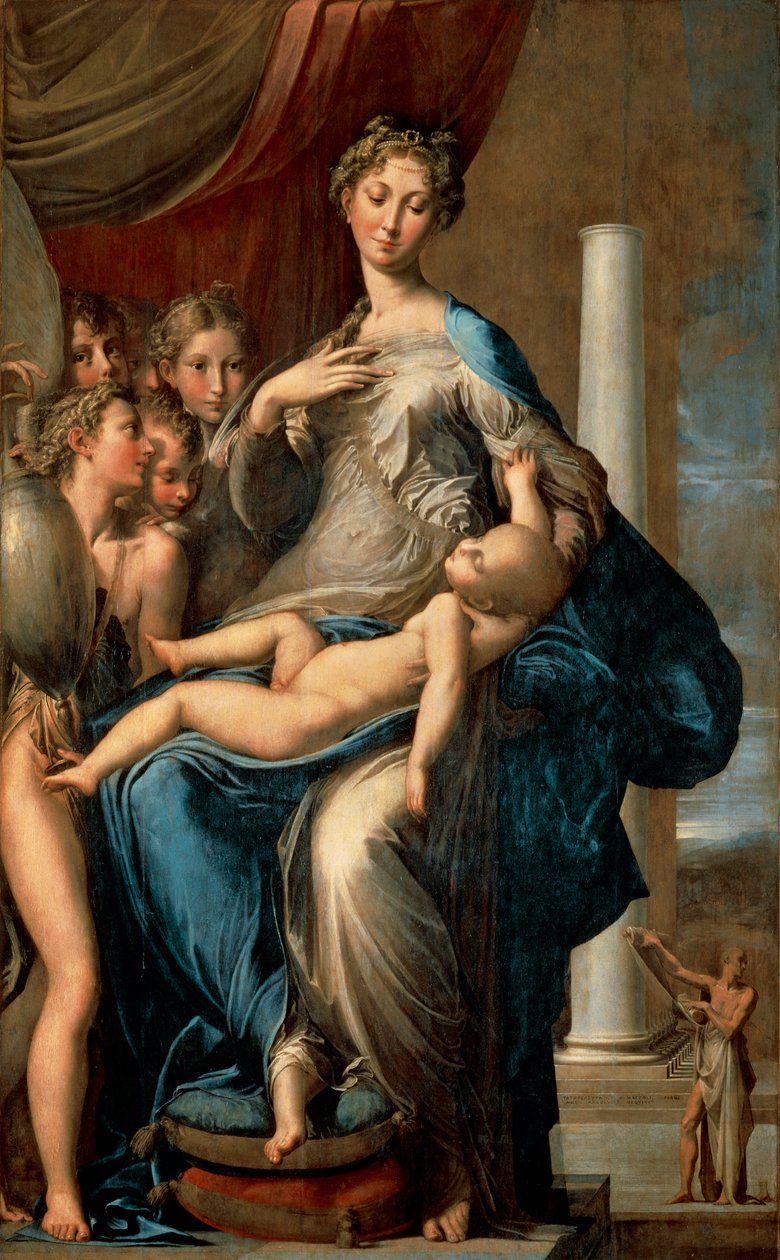 Madonna pitkällä kaulalla, 1534-40 tekijältä Parmigianino